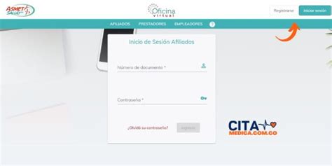 sacar cita en asmet salud|Oficina Virtual 